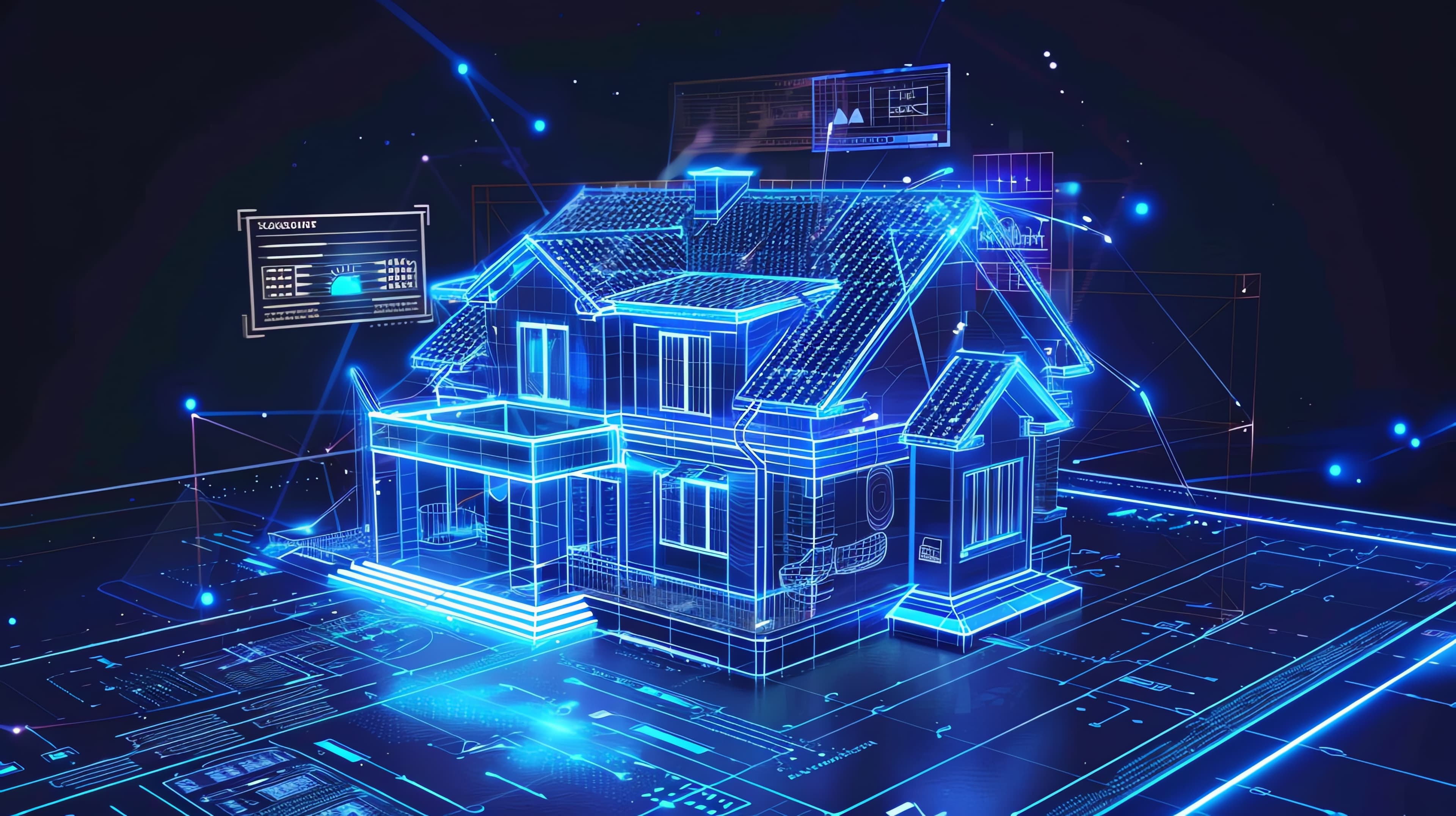 Architectural Wireframe Concept
